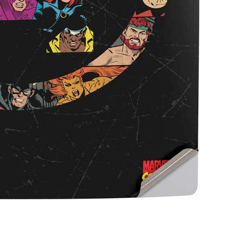 Marvel Classic Comics Avengers Logo PS5 Digital Edition Console Skin